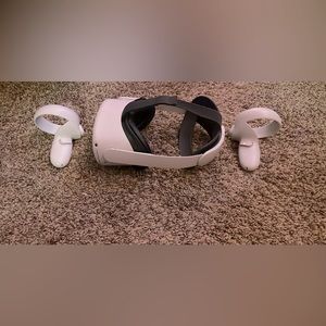 Oculus quest 2 with elite head strap and leather face padding